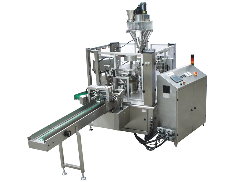 Guest Bag Packing Machine Automatic Multi-Function Rotary Pre-Made Pouch Bag Filling Powder/Food/Package/Packaging Packing Machine (AP-8BT)