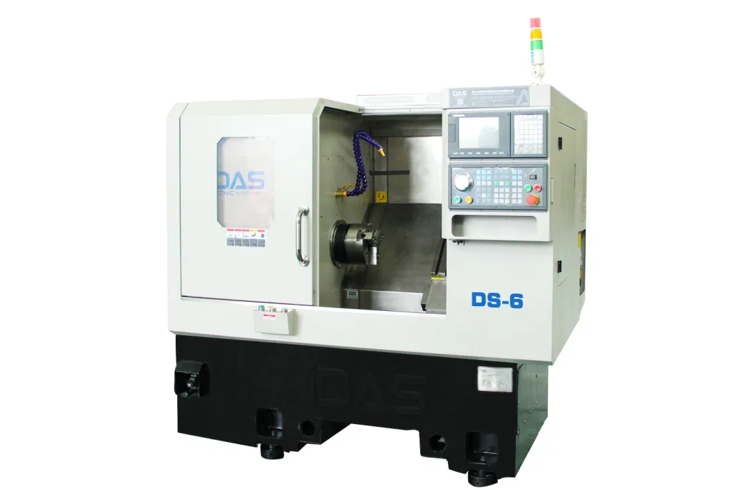 Ds-6 Small Automatic Gang Tool CNC Lathe CNC Slant Bed Lathe Machine Fanuc Siemens System